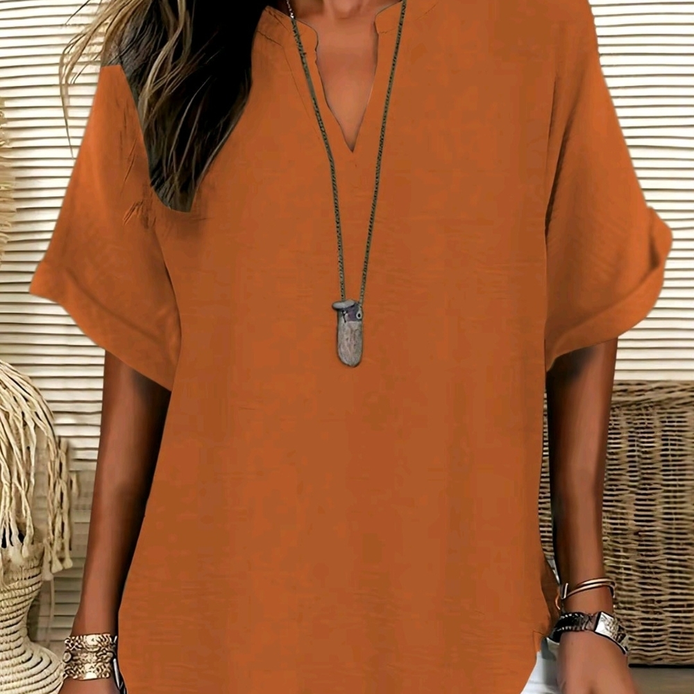 Women's Rust Top - Picture 4 of 5